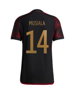 Billige Tyskland Jamal Musiala #14 Bortedrakt VM 2022 Kortermet